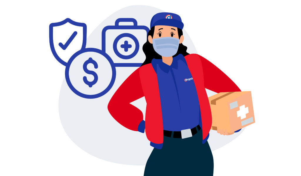 How much do medical couriers earn per year, and what are the other benefits to becoming a medical courier