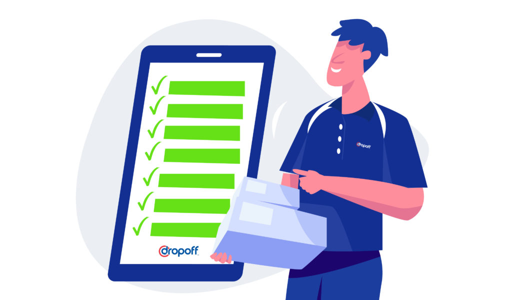 A list of processed orders that a Logistics Processor has handled. - Dropoff same-day delivery for business.