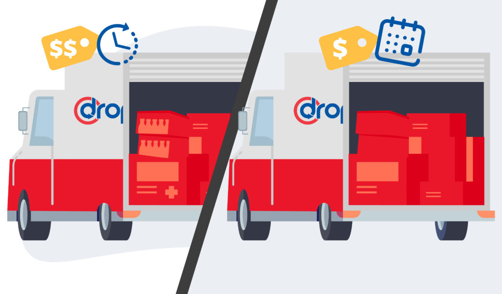 on-demand logistics vs scheduled deliveries