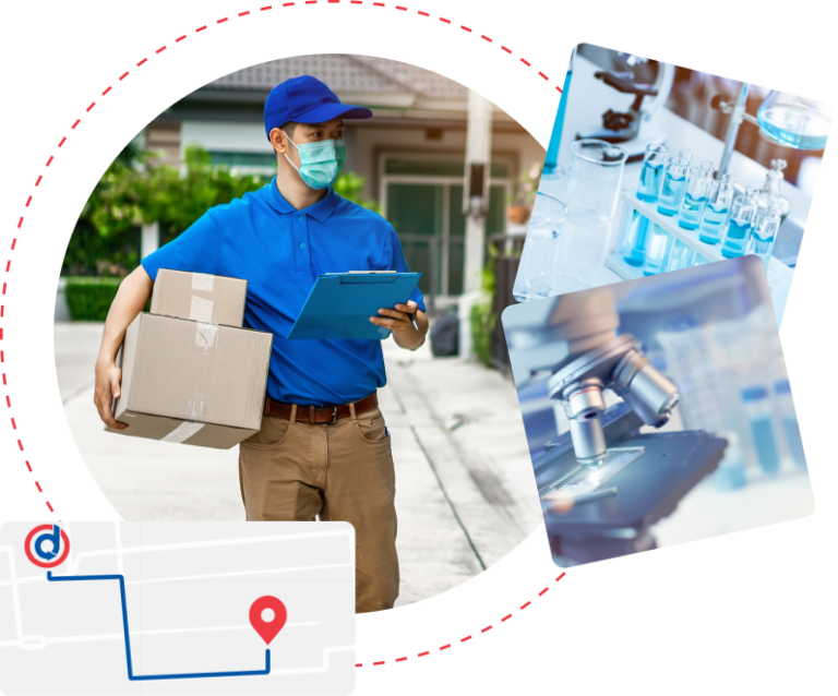 Lab Courier Service Dropoff