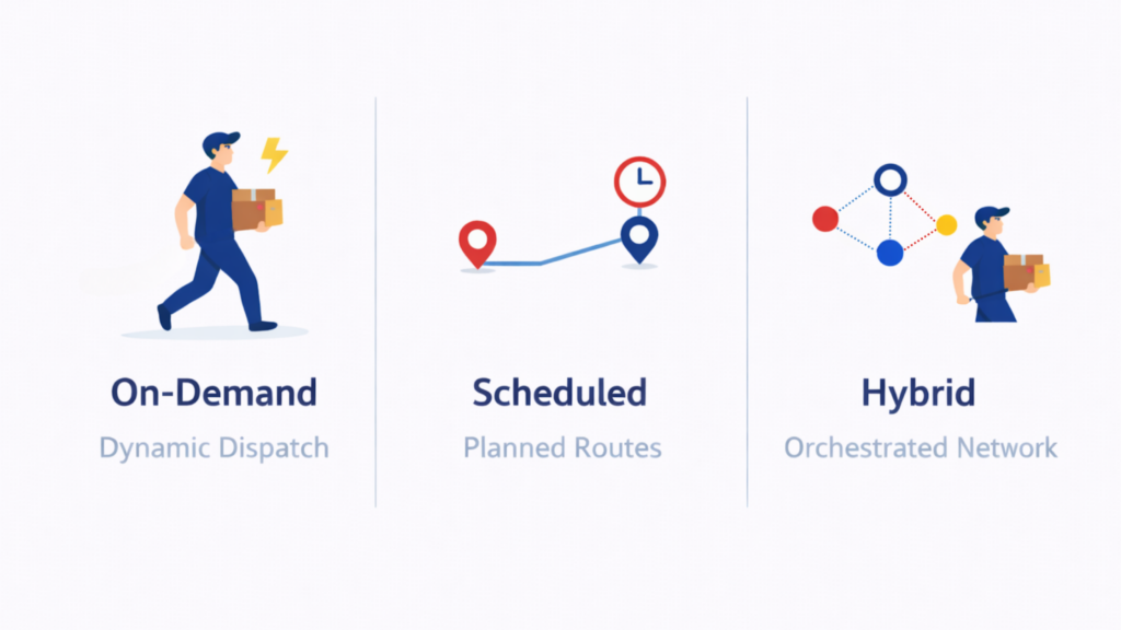 Visual about delivery models that helps brands match partners to real needs instead of surface-level features.
