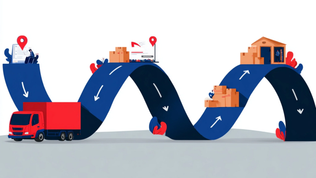 Rolling demand forecast illustration showing fluctuations in supply chain volume and the need for agile, adaptive planning.