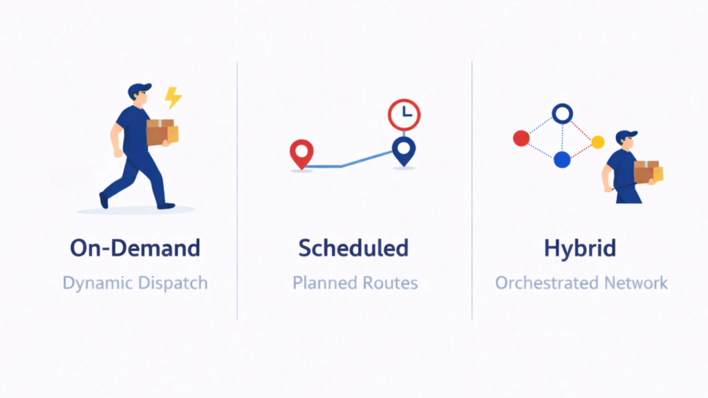 Visual about delivery models that helps brands match partners to real needs instead of surface-level features.